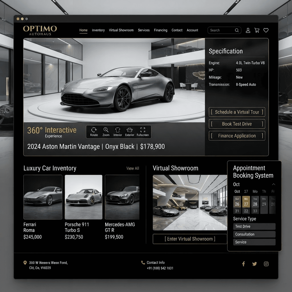 Optimo Autohaus digital product case study by SasAfrik Optimo Autohaus case study hero image – SasAfrik