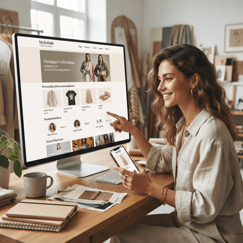StyleHub digital product case study by SasAfrik StyleHub case study hero image – SasAfrik