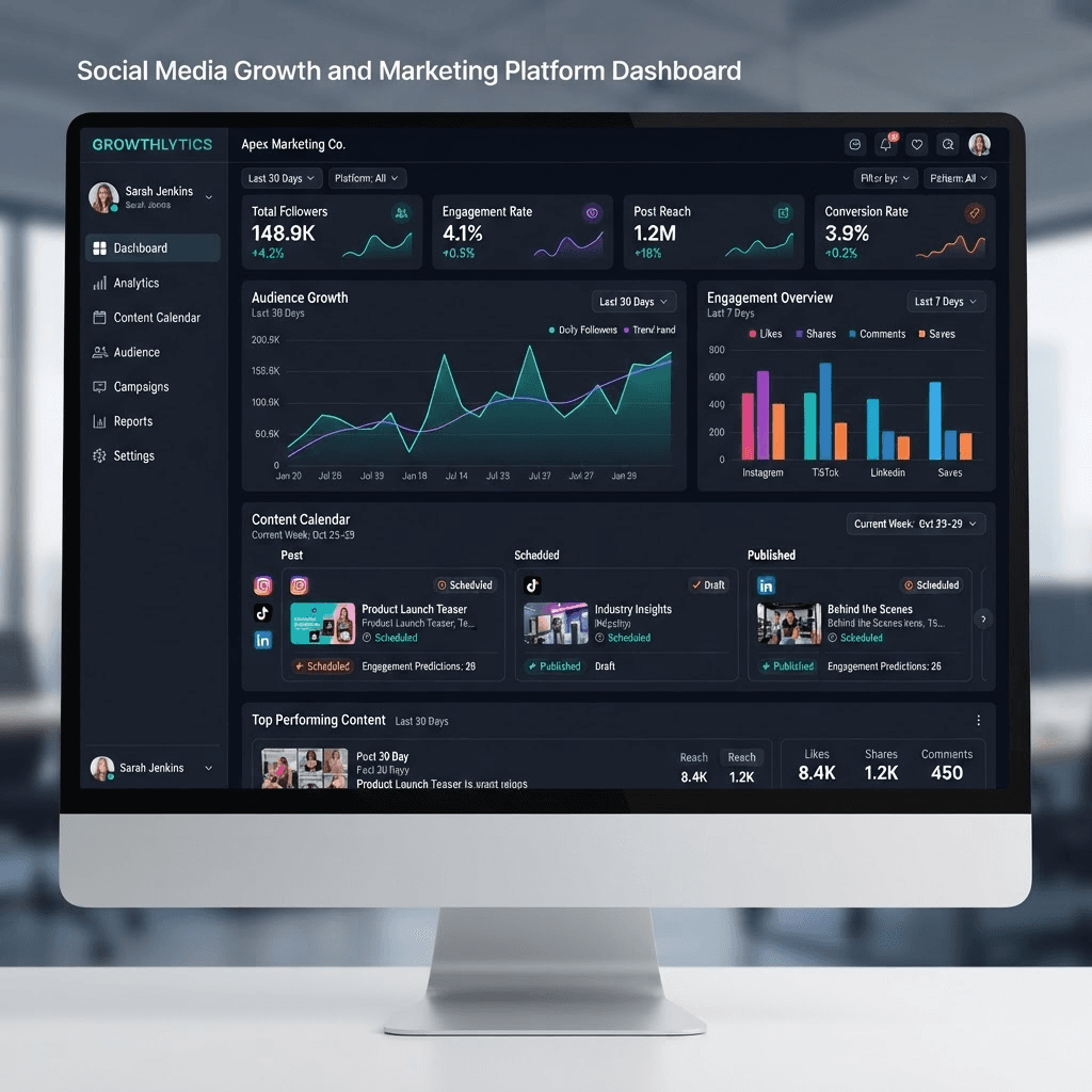 Social Media Automation and Growth